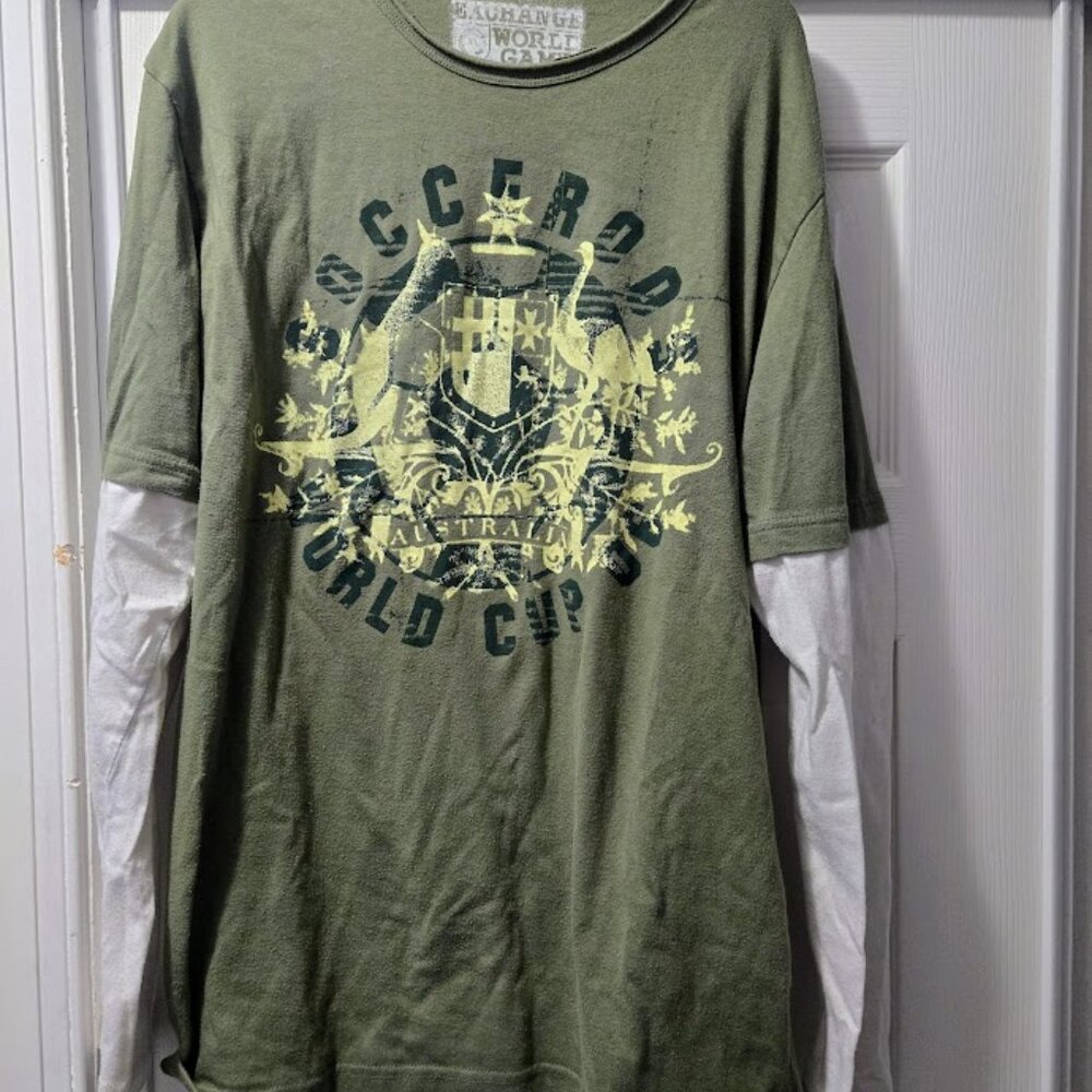 FIFA World‎ Cup 2006 Australia Socceroos collector L/S green tee Size L